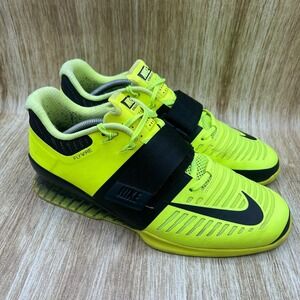 Nike Romaleos 3 Weightlifting Shoes Men's Size 11.5 Volt Black 852933-700